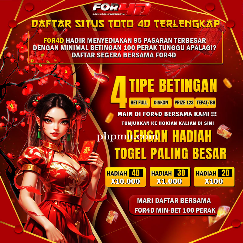 FOR4D Bandar Togel Online Terbesar dan Terpercaya Di Indonesia